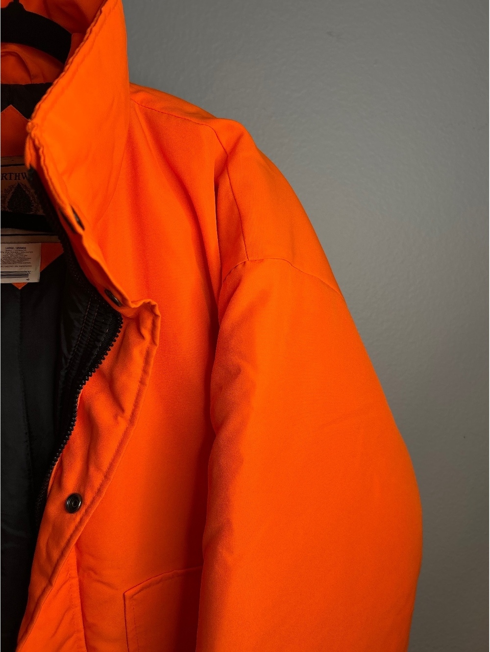 Northwest Large Orange Winter Coat Jacket